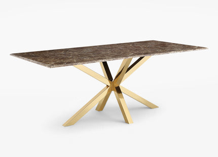 EETTAFEL WEBSY BRUIN MARMER I