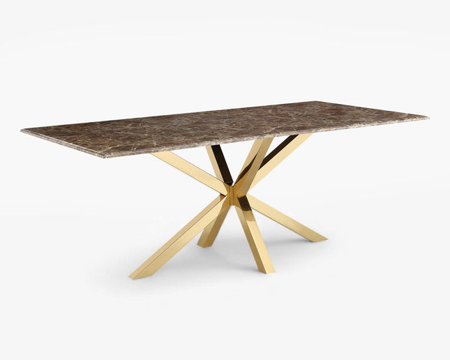 EETTAFEL WEBSY BRUIN MARMER I