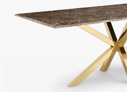 EETTAFEL WEBSY BRUIN MARMER I