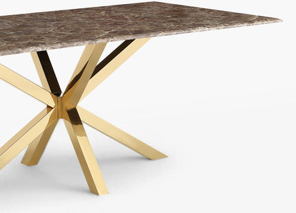 EETTAFEL WEBSY BRUIN MARMER I