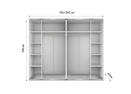 SCHUIFDEURKAST LINA Creme