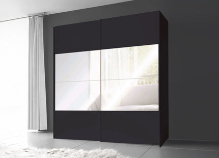 SCHUIFDEURKAST LINA Zwart