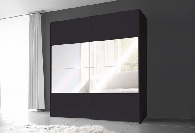 SCHUIFDEURKAST LINA Zwart